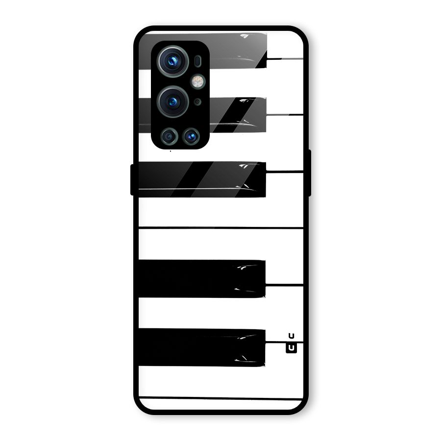 Paino Keys Printed Classy Glass Back Case for OnePlus 9 Pro