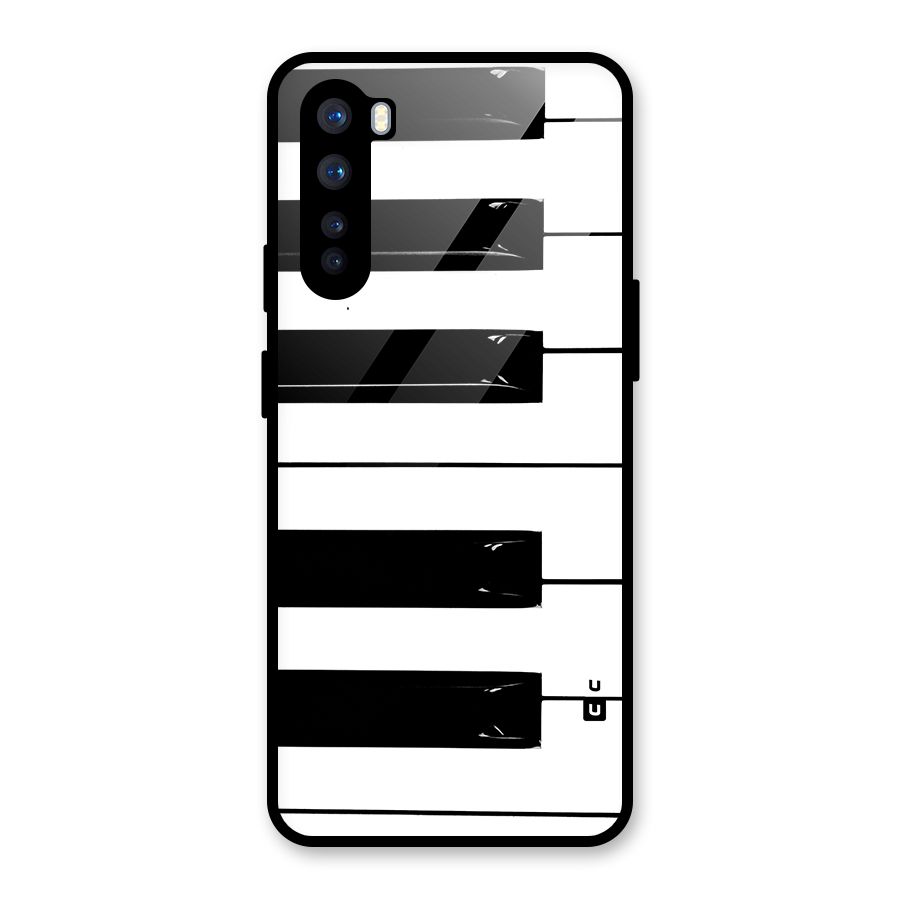 Paino Keys Printed Classy Glass Back Case for OnePlus Nord