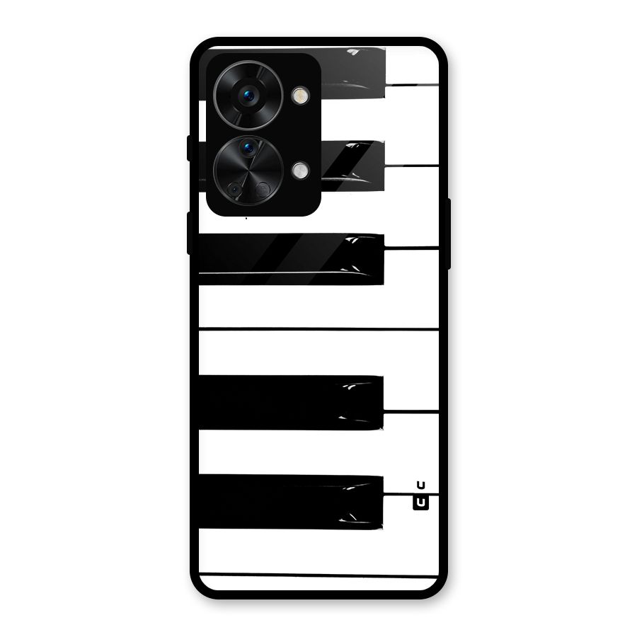 Paino Keys Printed Classy Glass Back Case for OnePlus Nord 2T