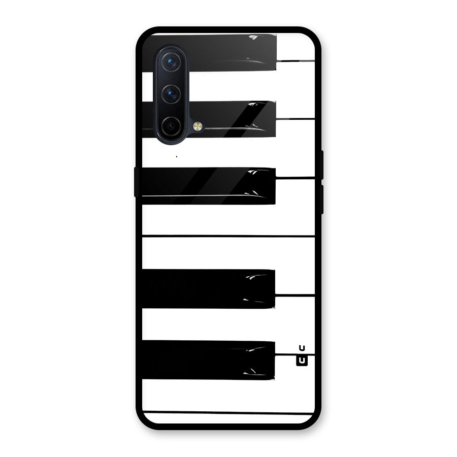 Paino Keys Printed Classy Glass Back Case for OnePlus Nord CE 5G