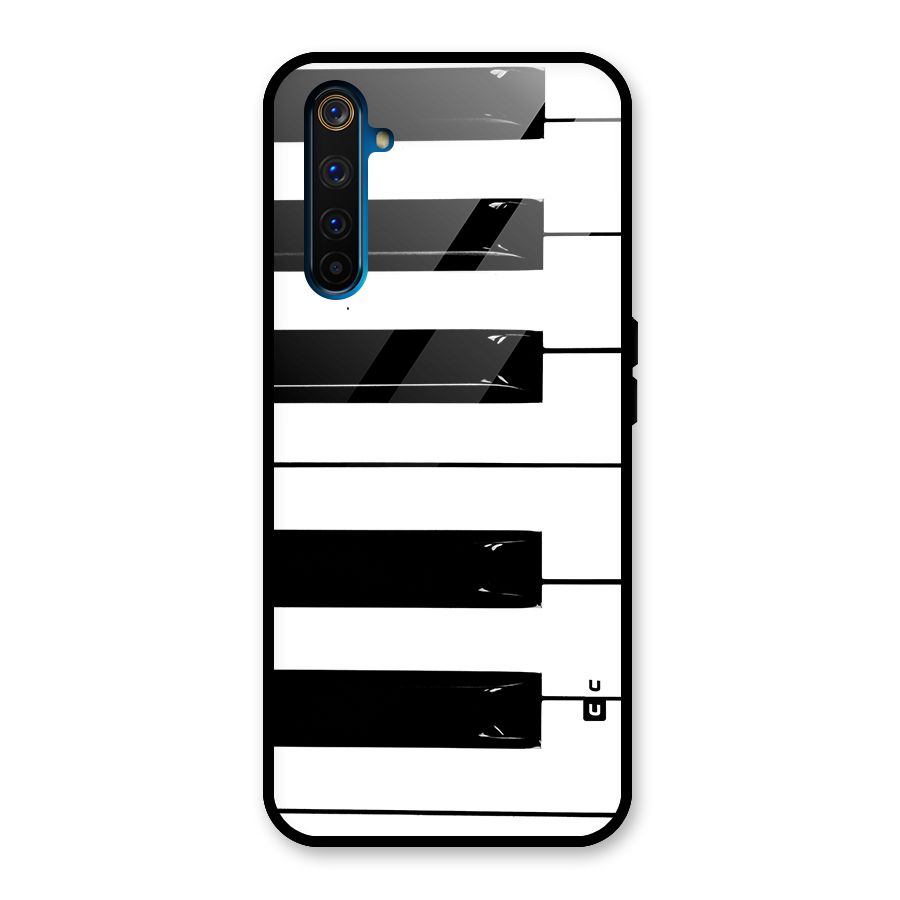 Paino Keys Printed Classy Glass Back Case for Realme 6 Pro