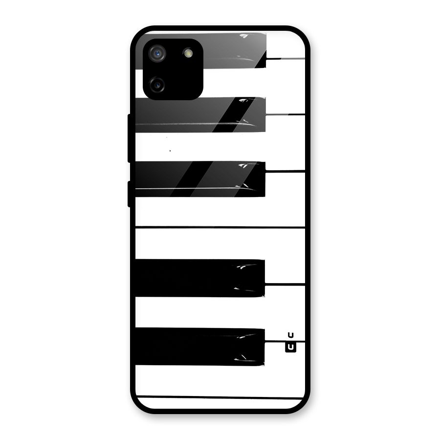Paino Keys Printed Classy Glass Back Case for Realme C11