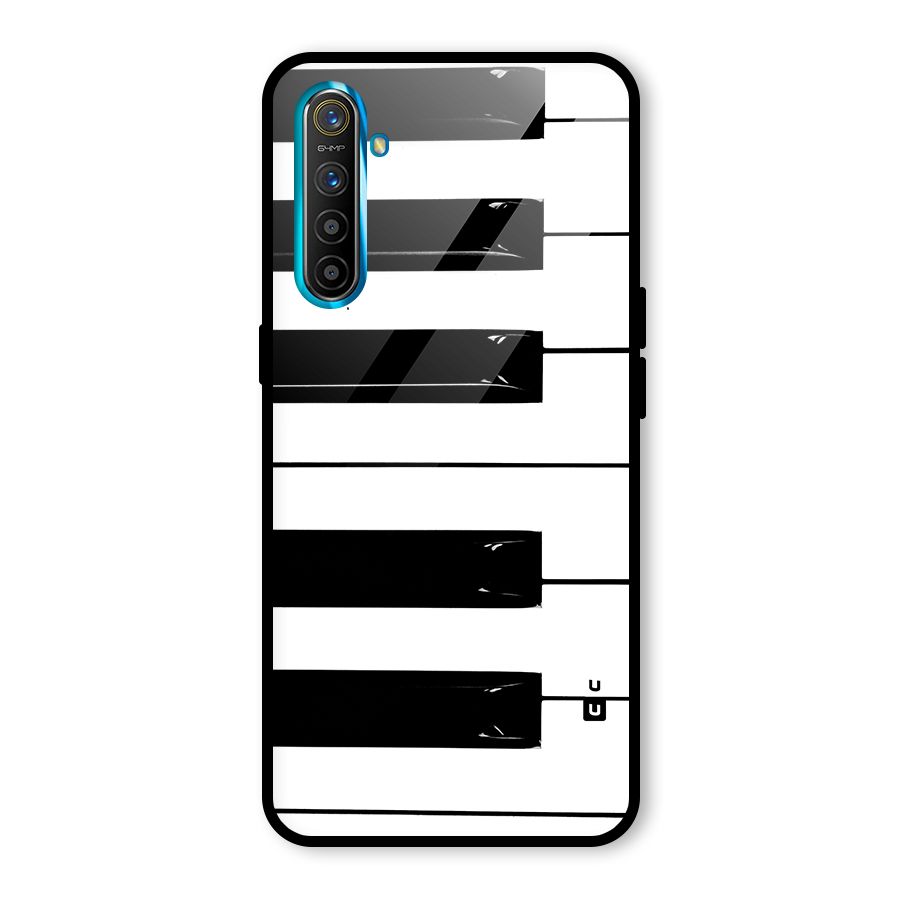 Paino Keys Printed Classy Glass Back Case for Realme X2