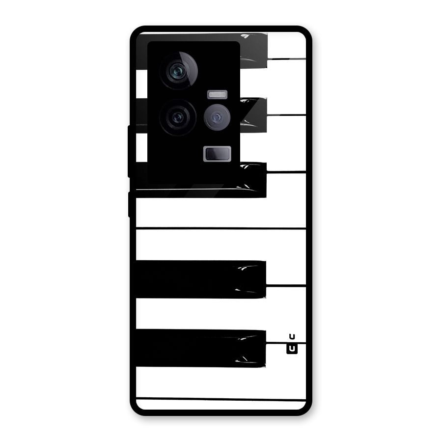 Paino Keys Printed Classy Glass Back Case for Vivo iQOO 11 5G