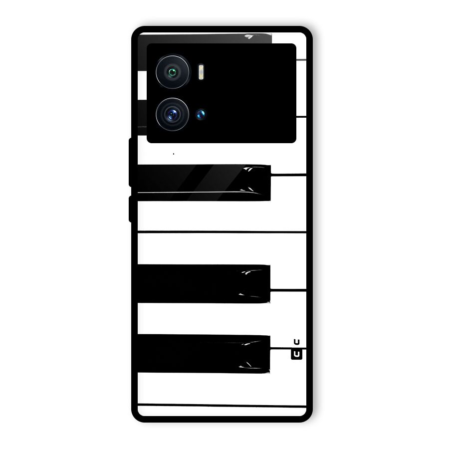 Paino Keys Printed Classy Glass Back Case for Vivo iQOO 9 Pro