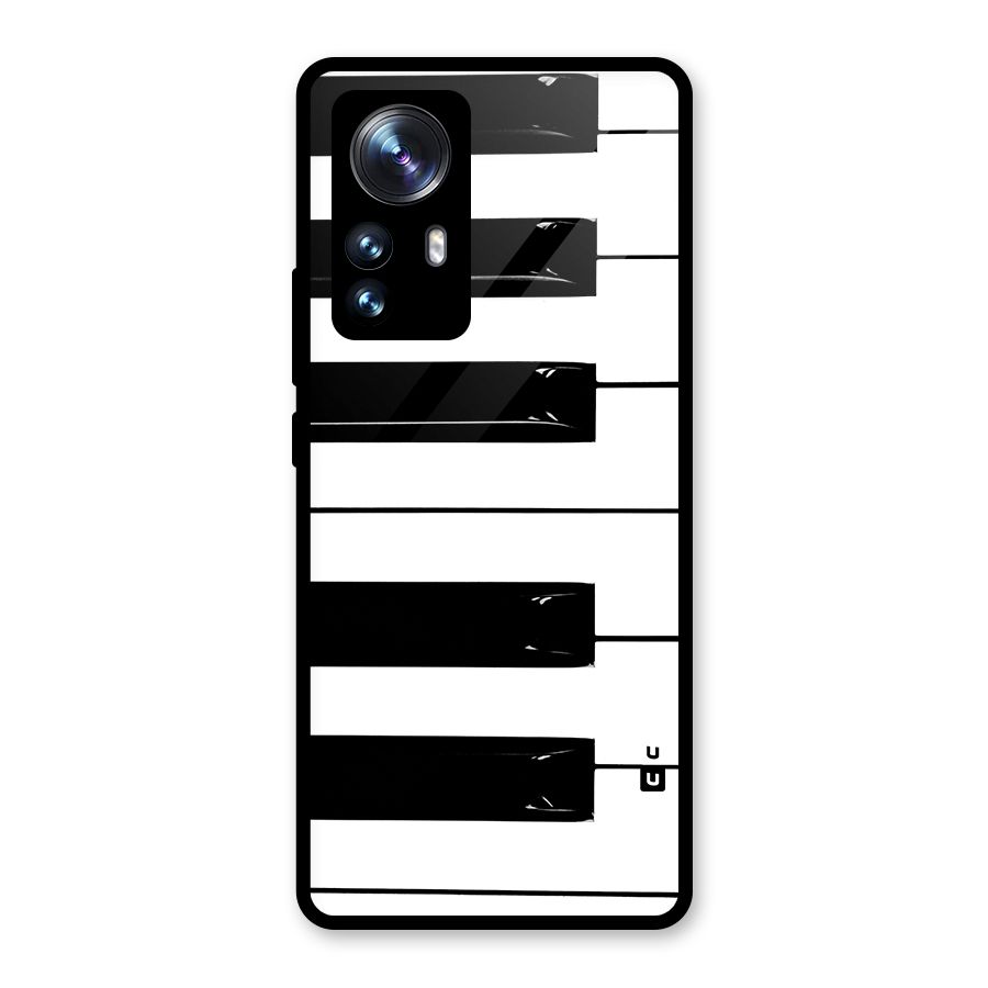 Paino Keys Printed Classy Glass Back Case for Xiaomi 12 Pro