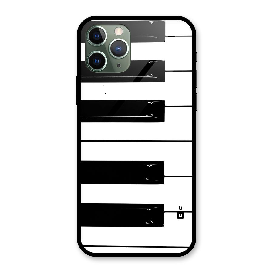 Paino Keys Printed Classy Glass Back Case for iPhone 11 Pro