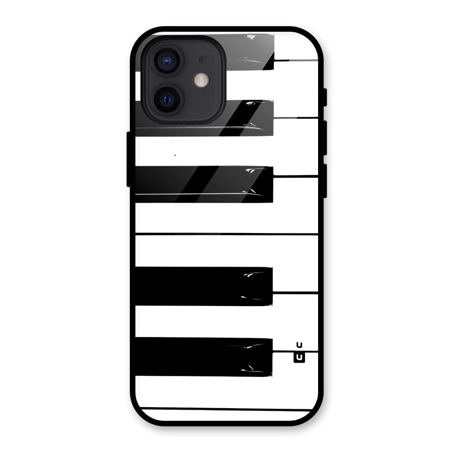 Paino Keys Printed Classy Glass Back Case for iPhone 12