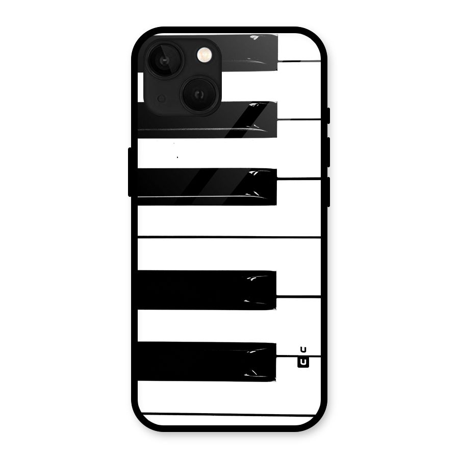 Paino Keys Printed Classy Glass Back Case for iPhone 13