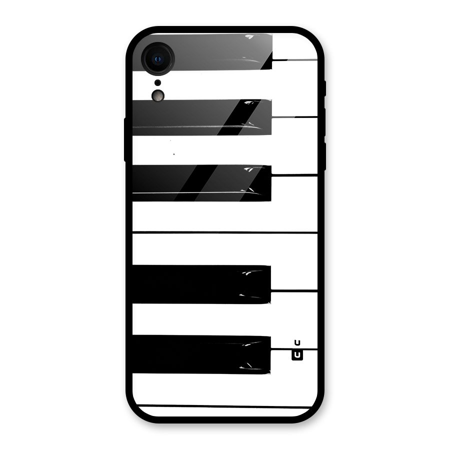 Paino Keys Printed Classy Glass Back Case for iPhone XR