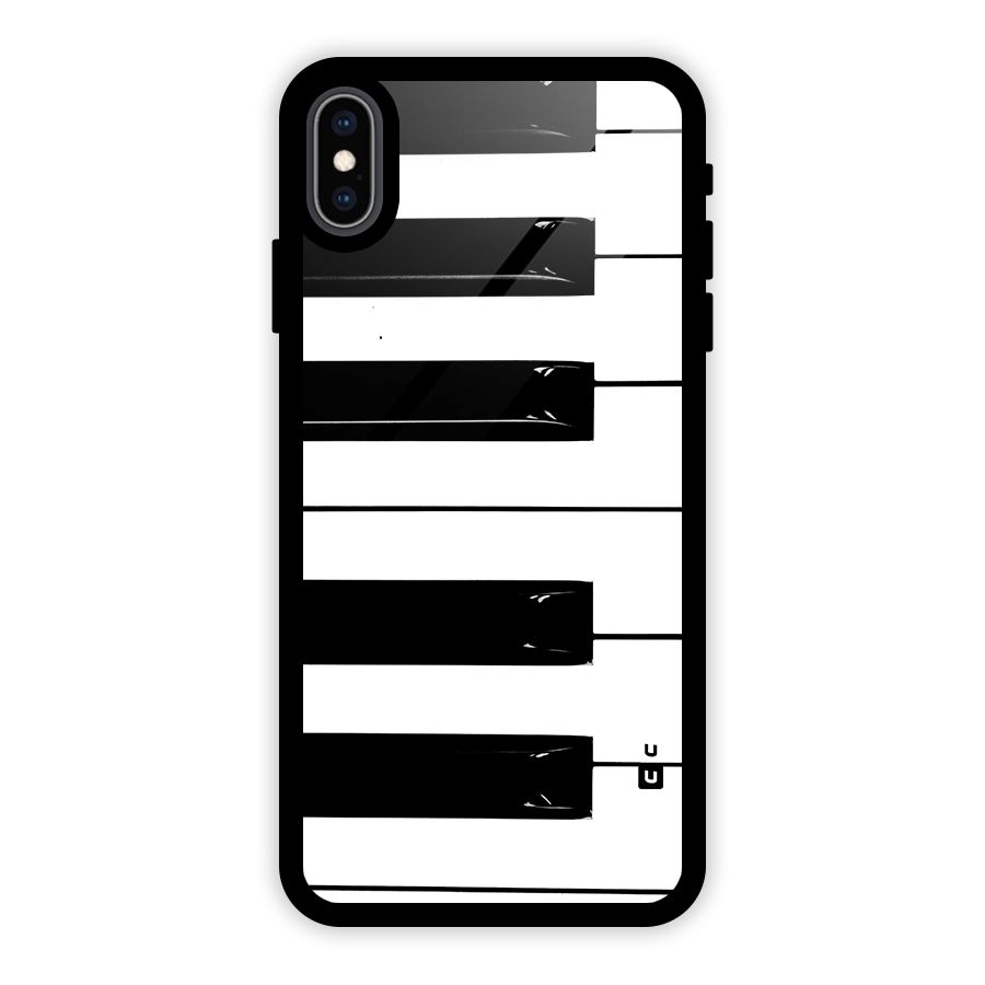 Paino Keys Printed Classy Glass Back Case for iPhone XS Max