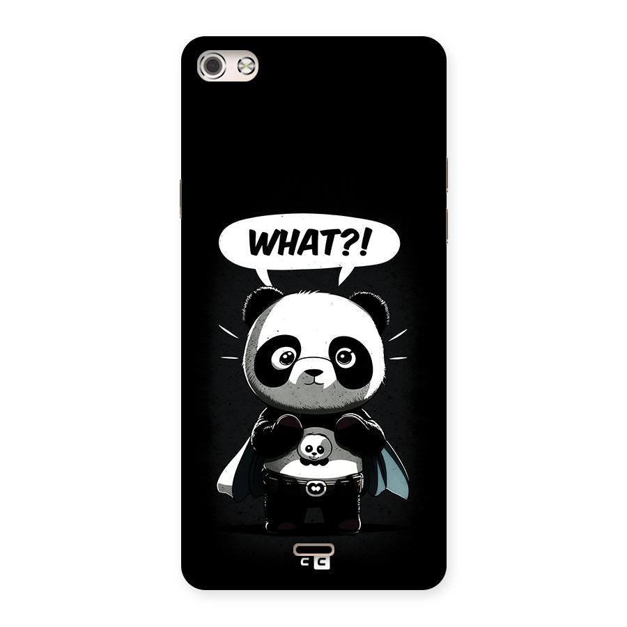 Panda What Confused Back Case for Canvas Silver 5