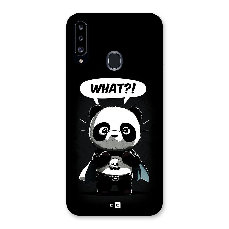 Panda What Confused Back Case for Galaxy A20s