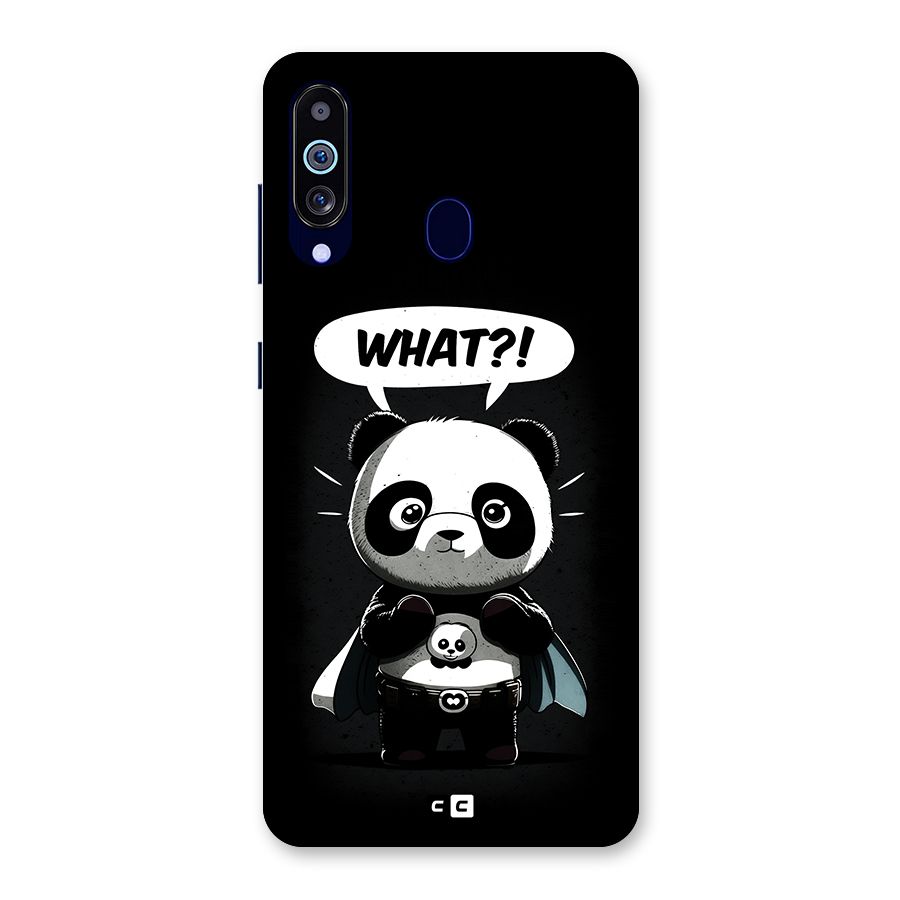 Panda What Confused Back Case for Galaxy A60