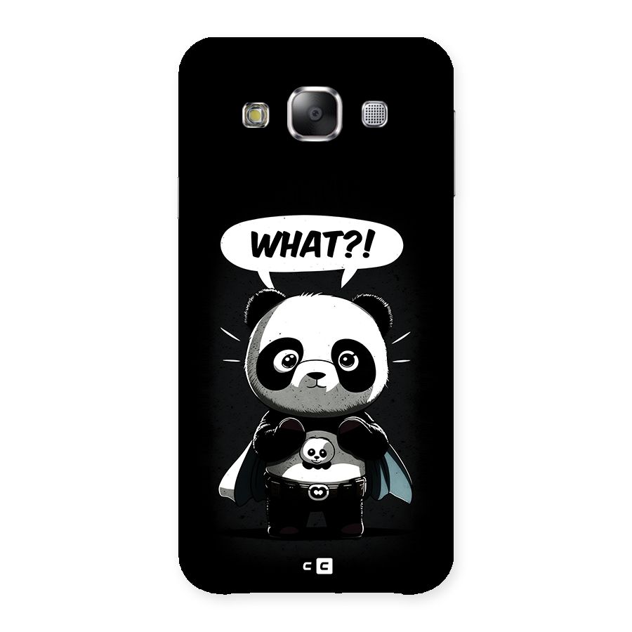 Panda What Confused Back Case for Galaxy E5