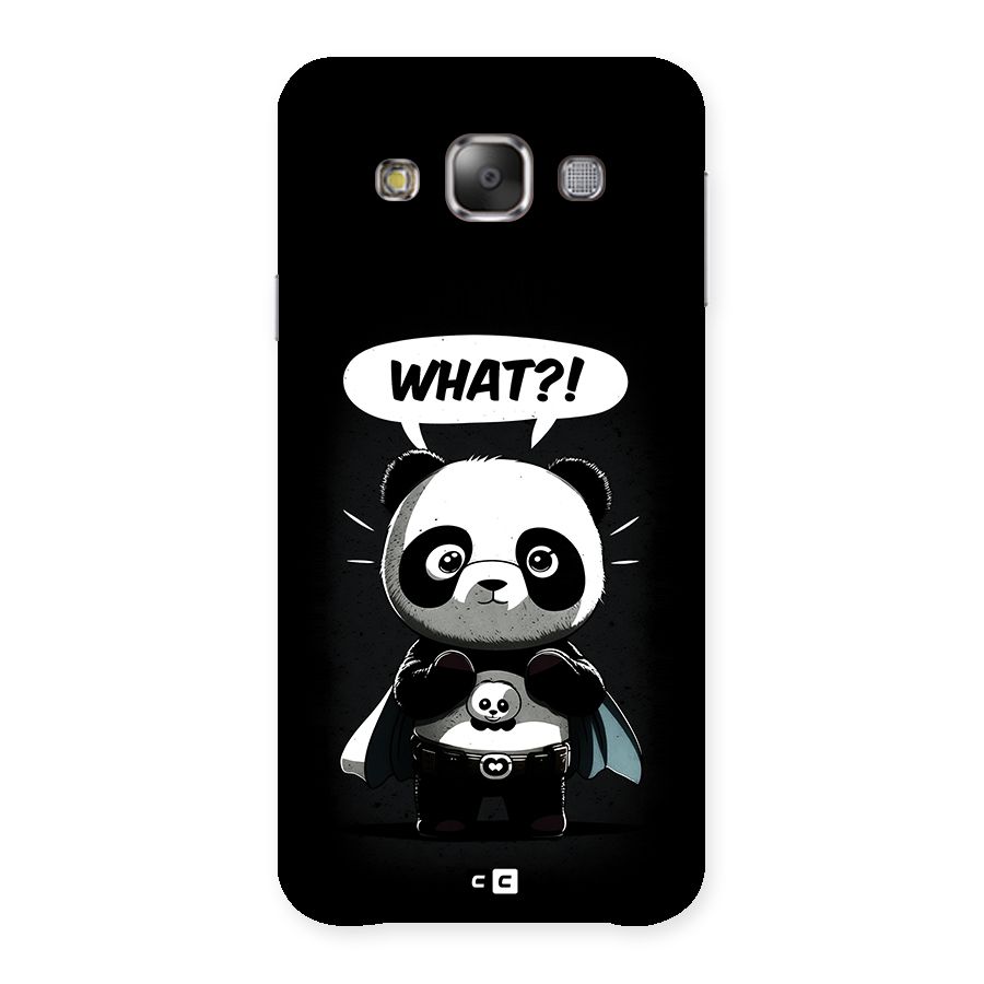Panda What Confused Back Case for Galaxy E7