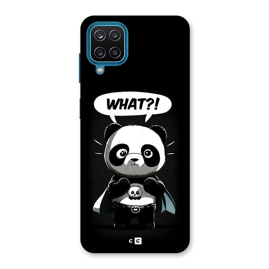 Panda What Confused Back Case for Galaxy F12
