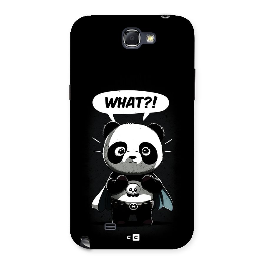 Panda What Confused Back Case for Galaxy Note 2