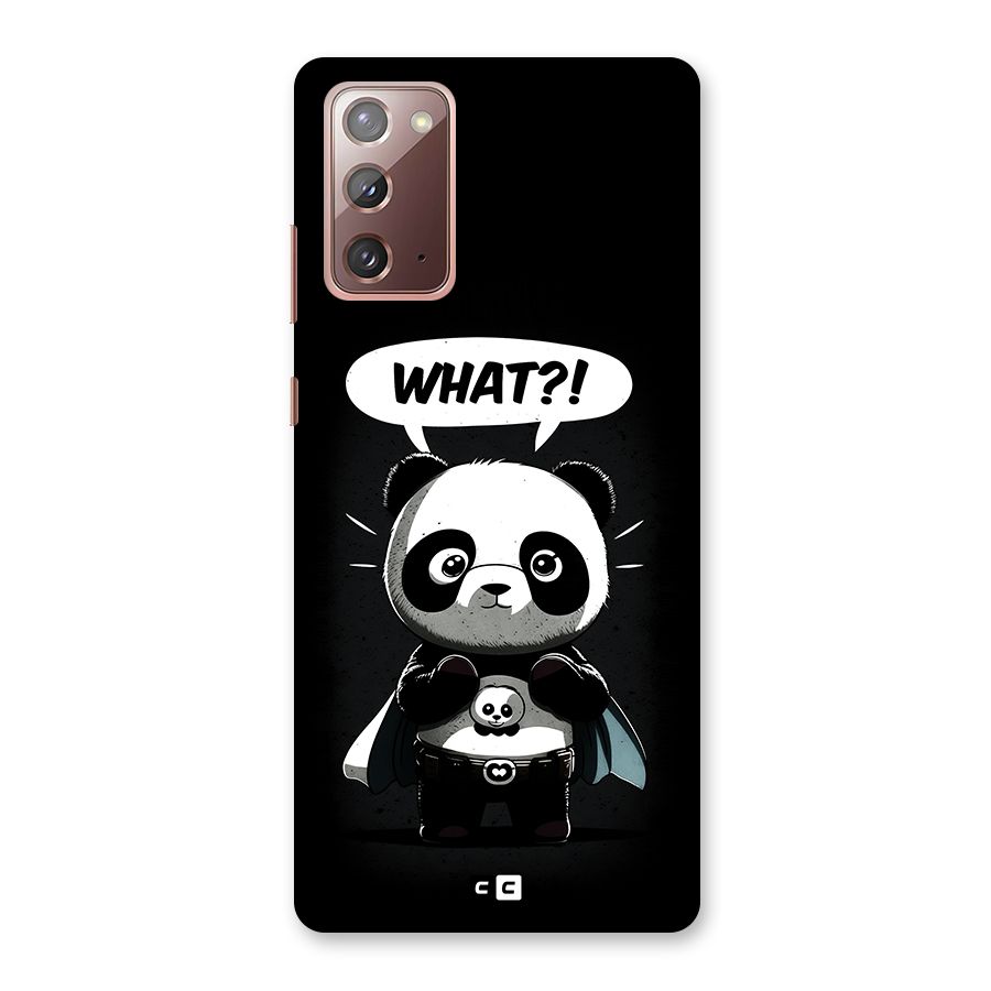 Panda What Confused Back Case for Galaxy Note 20