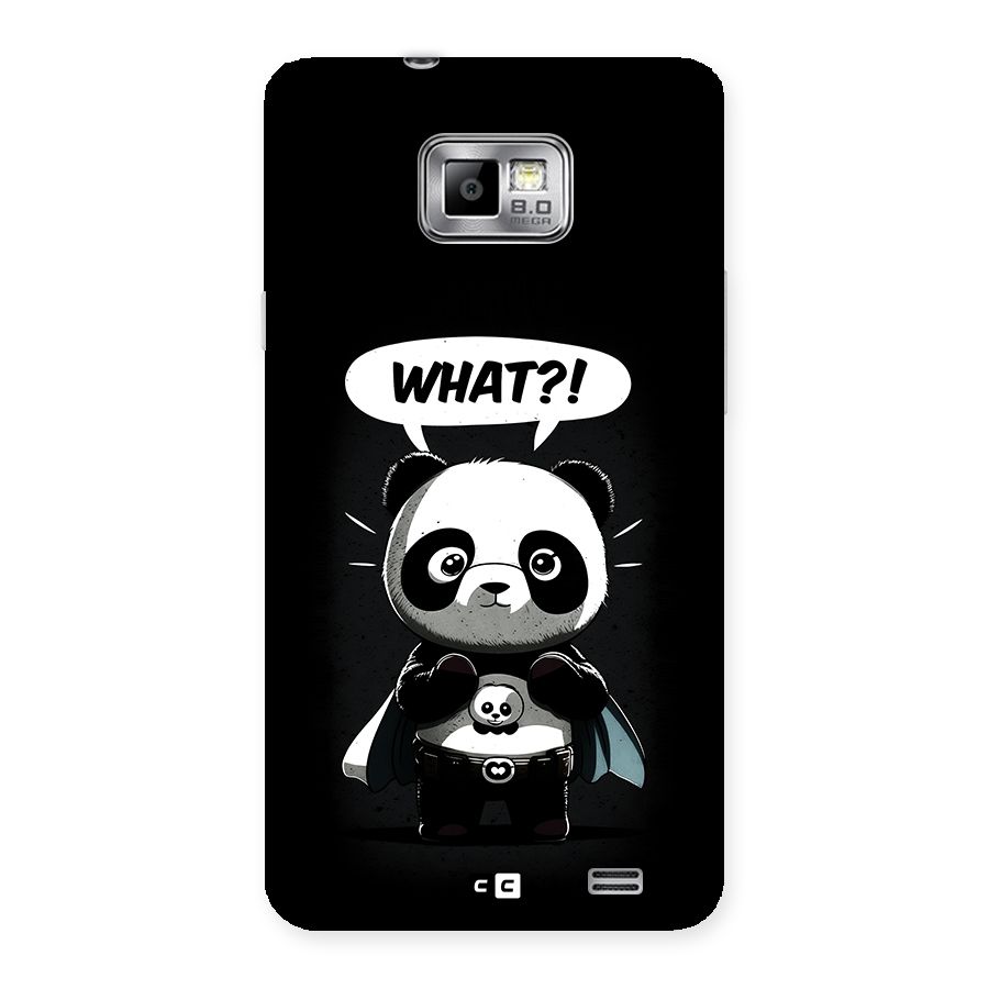 Panda What Confused Back Case for Galaxy S2