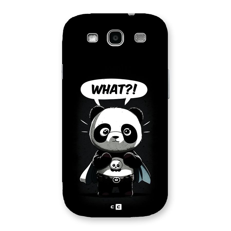 Panda What Confused Back Case for Galaxy S3