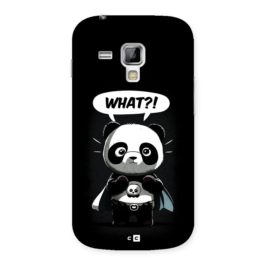 Panda What Confused Back Case for Galaxy S Duos