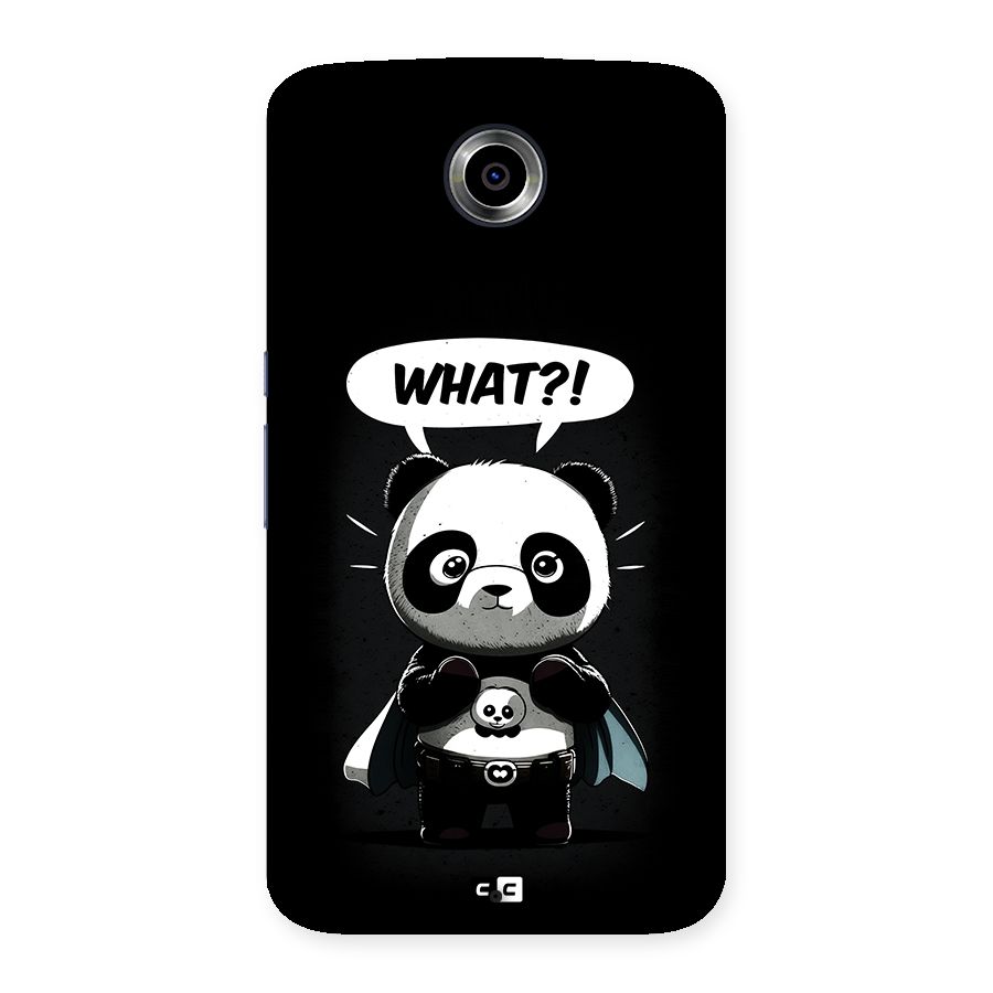 Panda What Confused Back Case for Google Nexus 6