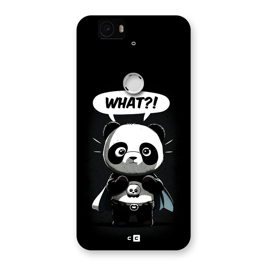 Panda What Confused Back Case for Google Nexus 6P