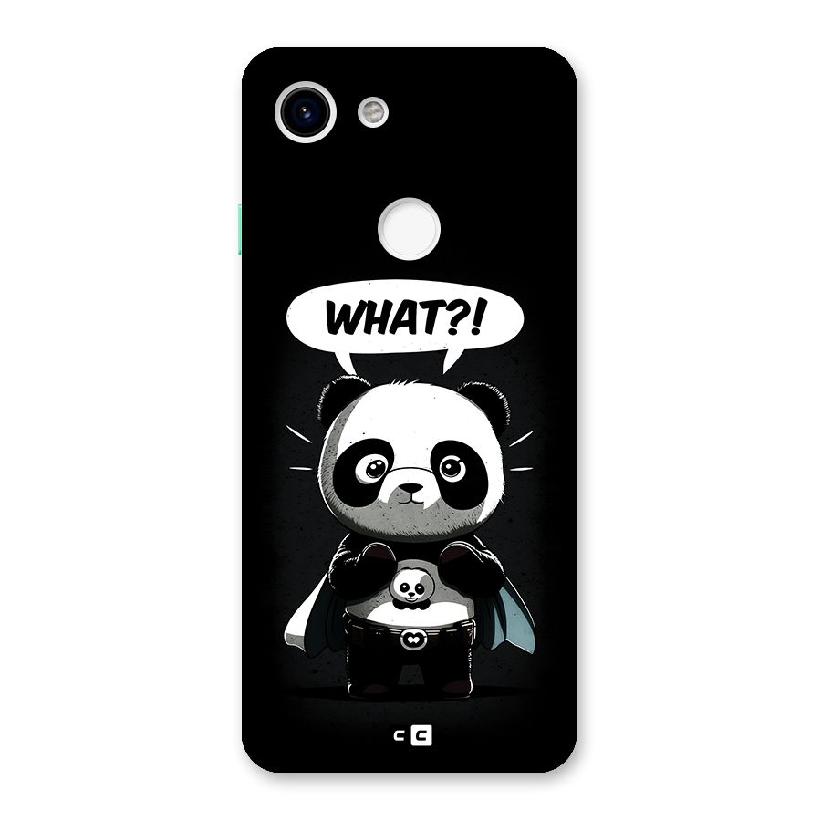 Panda What Confused Back Case for Google Pixel 3