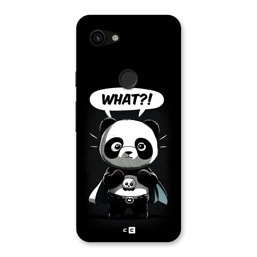 Panda What Confused Back Case for Google Pixel 3a
