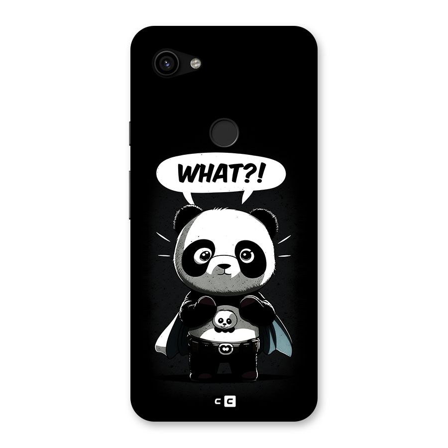 Panda What Confused Back Case for Google Pixel 3a XL