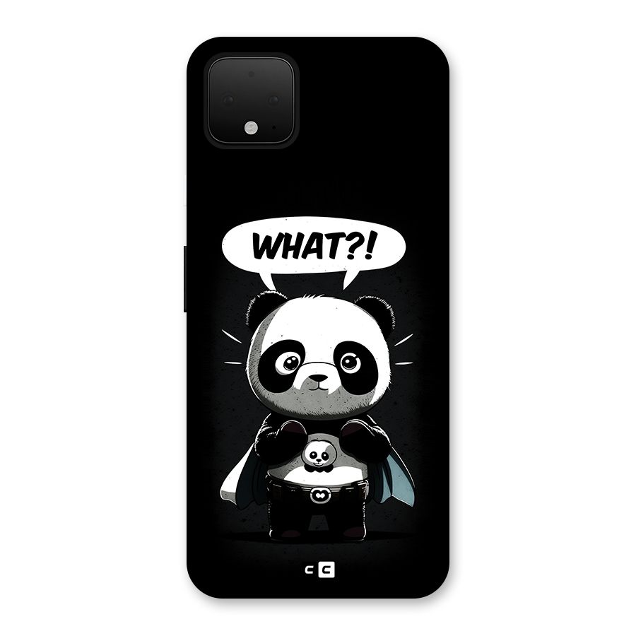 Panda What Confused Back Case for Google Pixel 4 XL