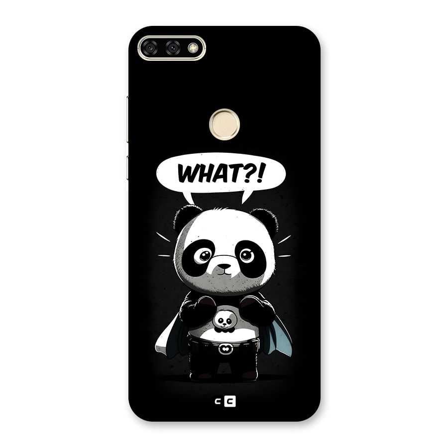 Panda What Confused Back Case for Honor 7A