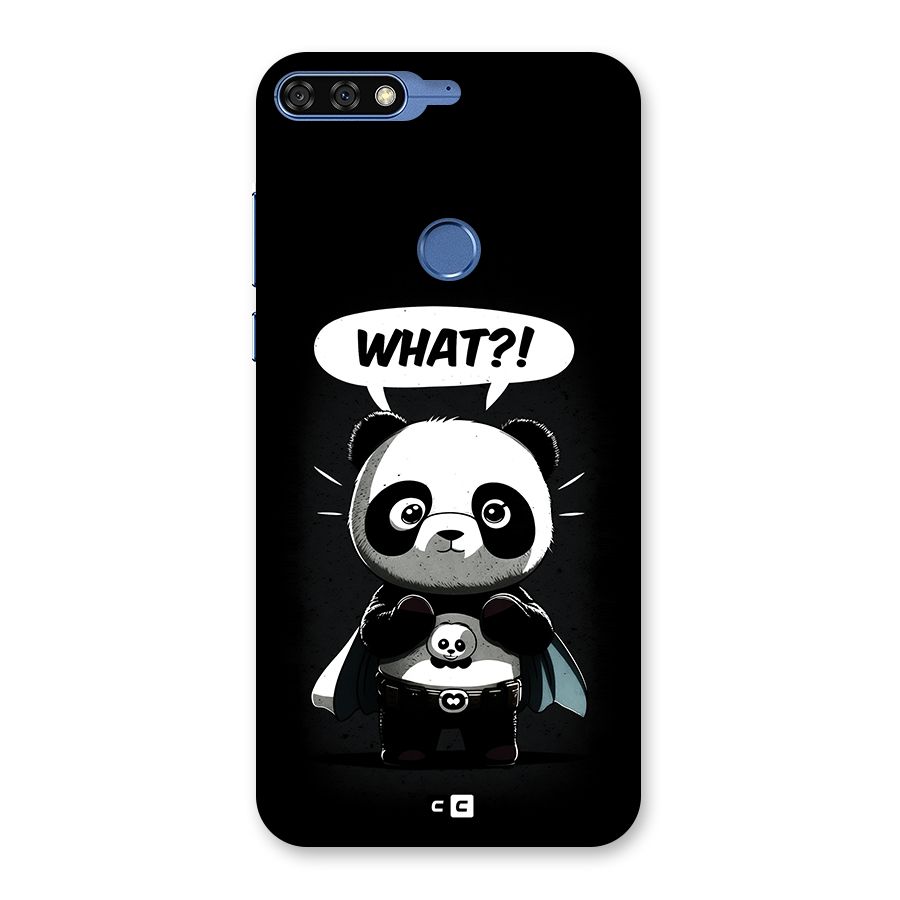 Panda What Confused Back Case for Honor 7C