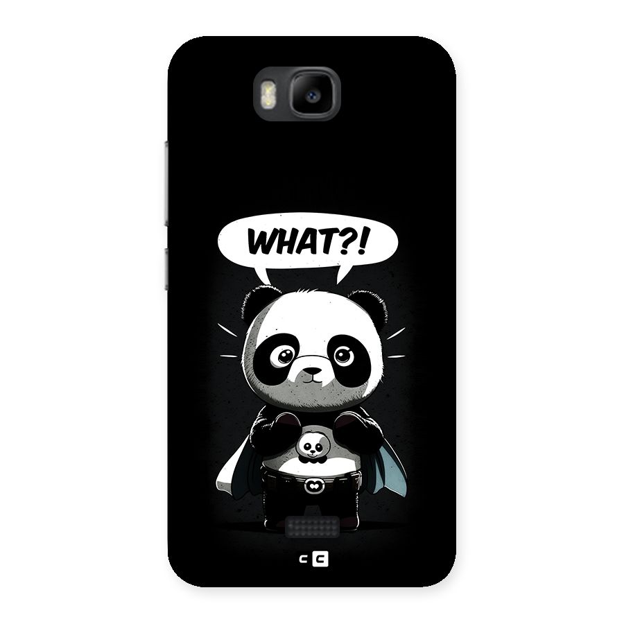 Panda What Confused Back Case for Honor Bee