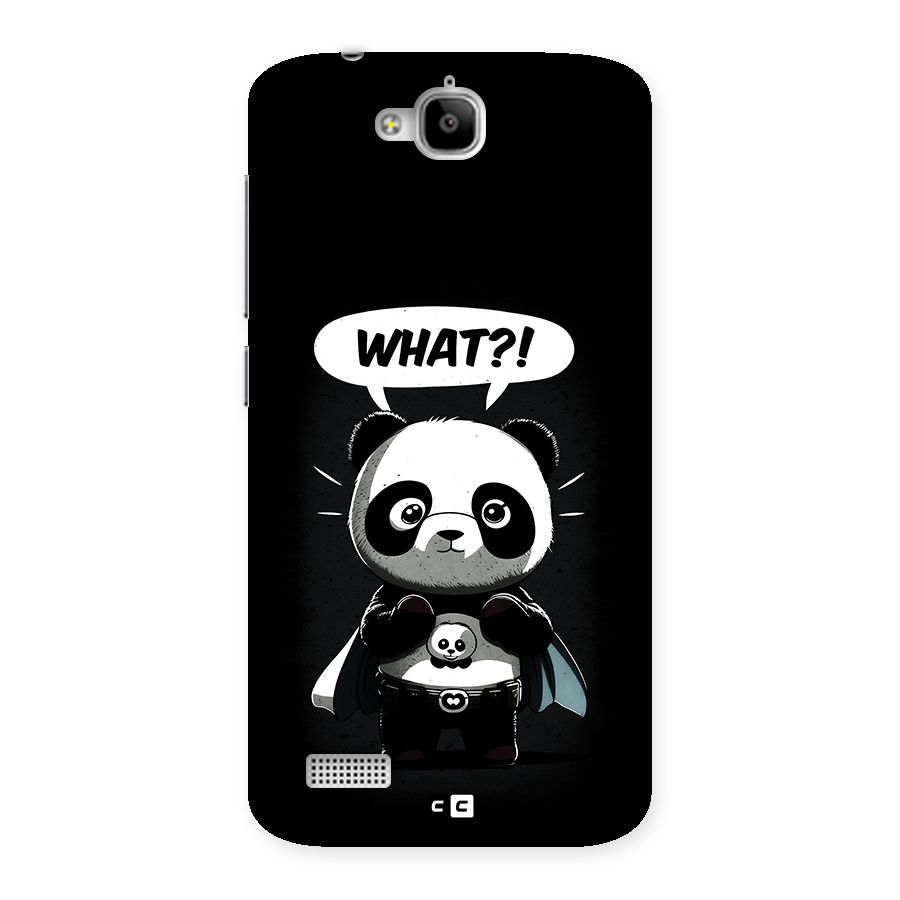 Panda What Confused Back Case for Honor Holly