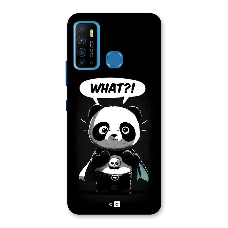 Panda What Confused Back Case for Infinix Hot 9