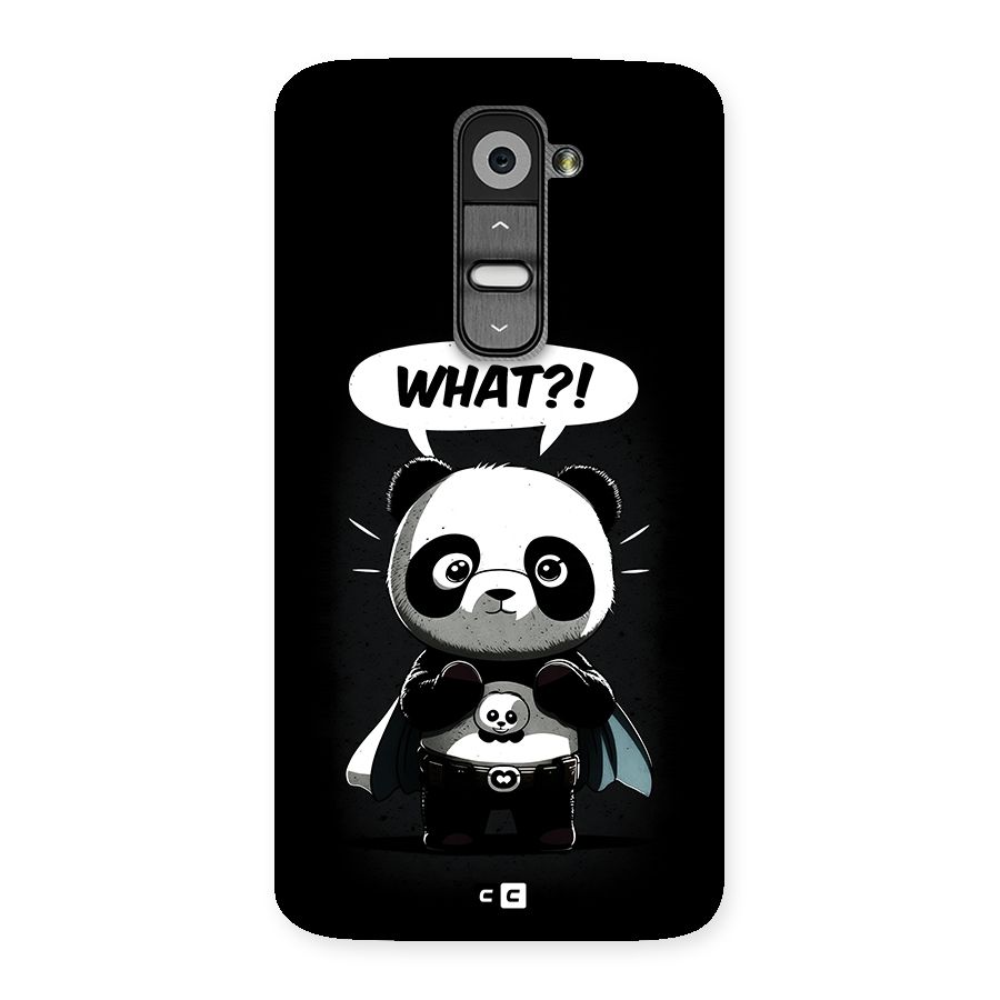 Panda What Confused Back Case for LG G2