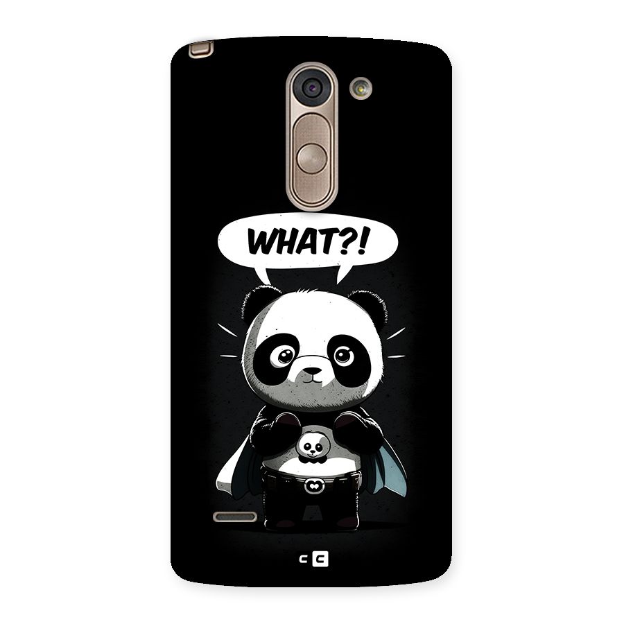 Panda What Confused Back Case for LG G3 Stylus
