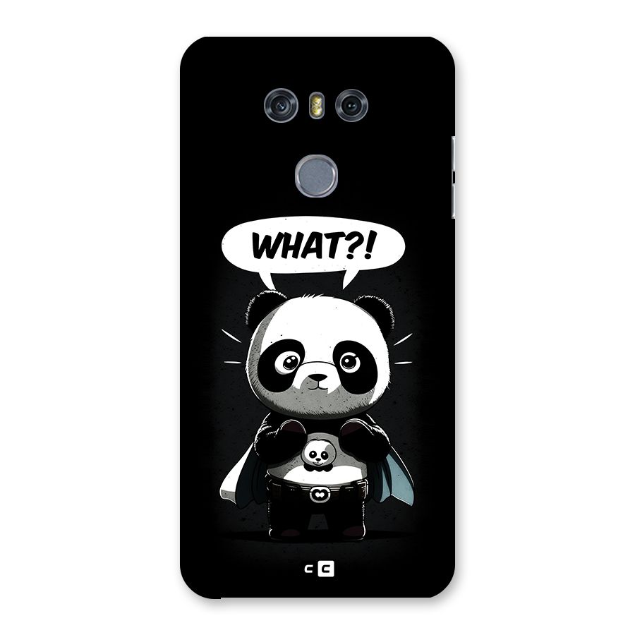 Panda What Confused Back Case for LG G6