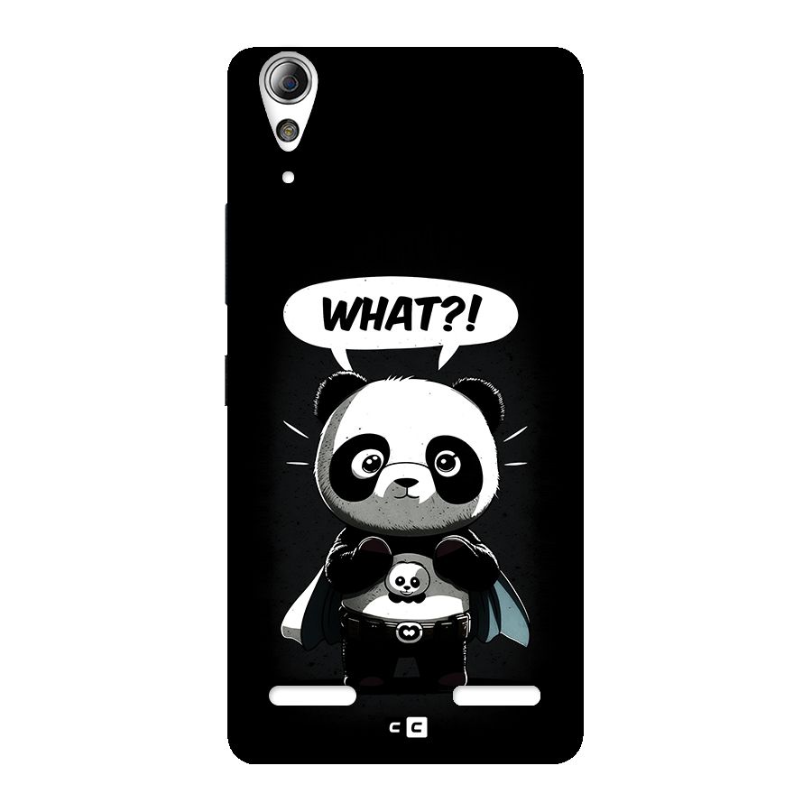 Panda What Confused Back Case for Lenovo A6000 Plus