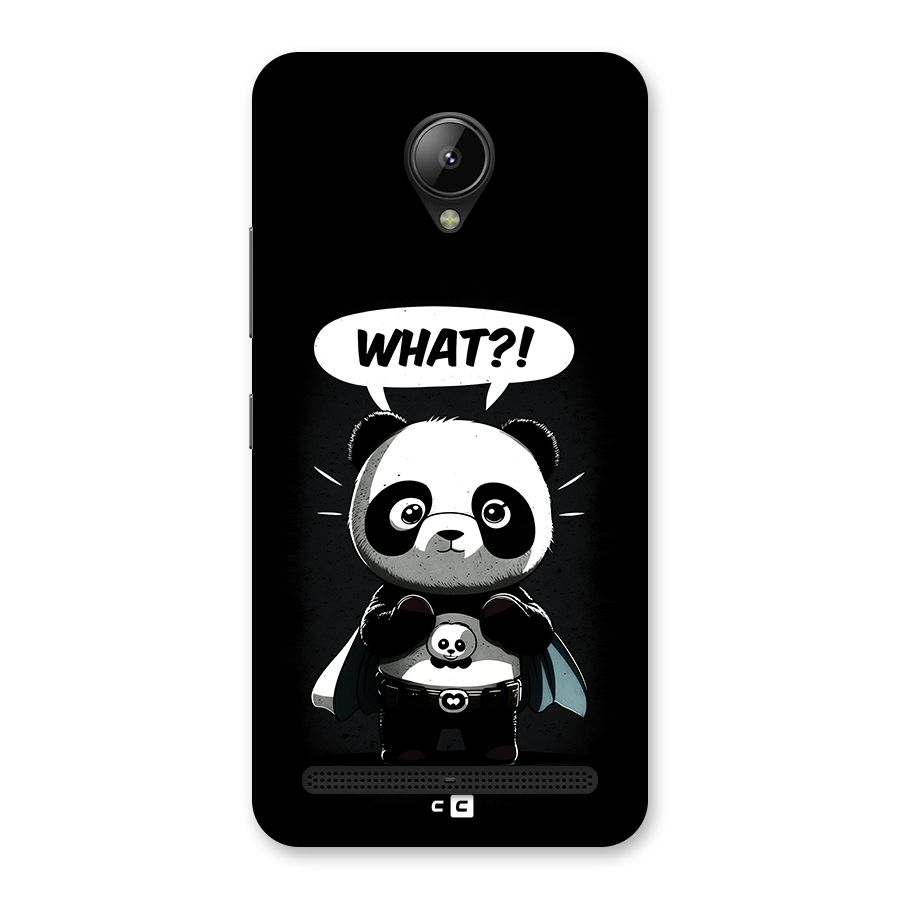Panda What Confused Back Case for Lenovo C2