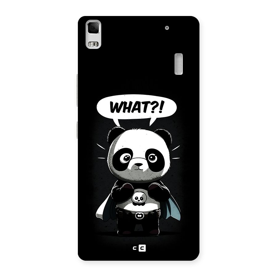 Panda What Confused Back Case for Lenovo K3 Note