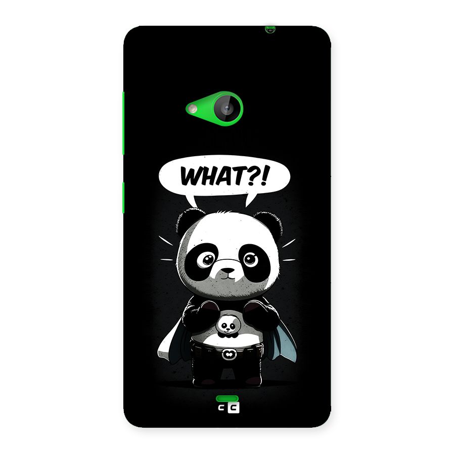 Panda What Confused Back Case for Lumia 535