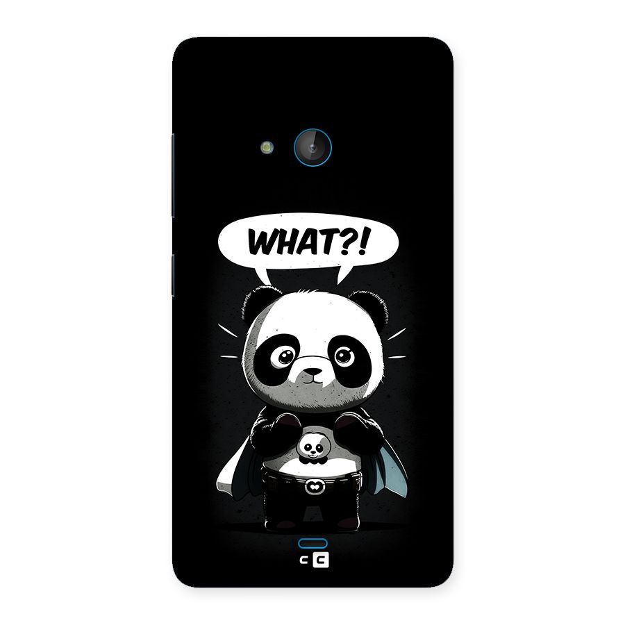 Panda What Confused Back Case for Lumia 540
