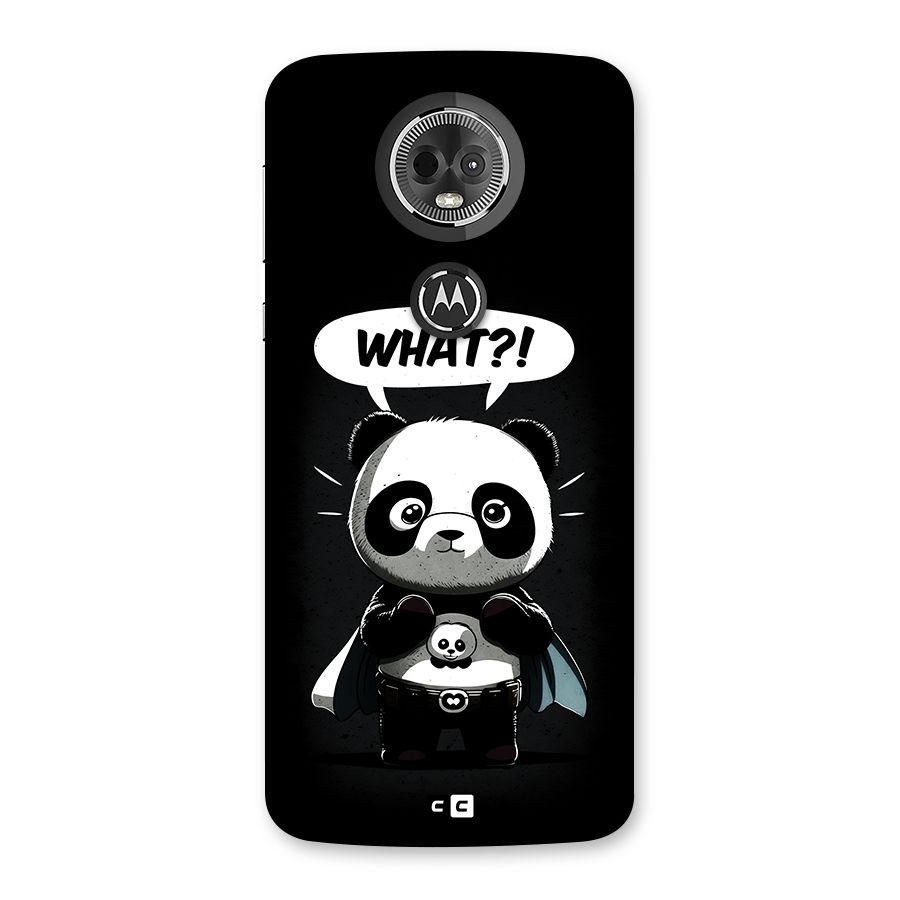 Panda What Confused Back Case for Moto E5 Plus