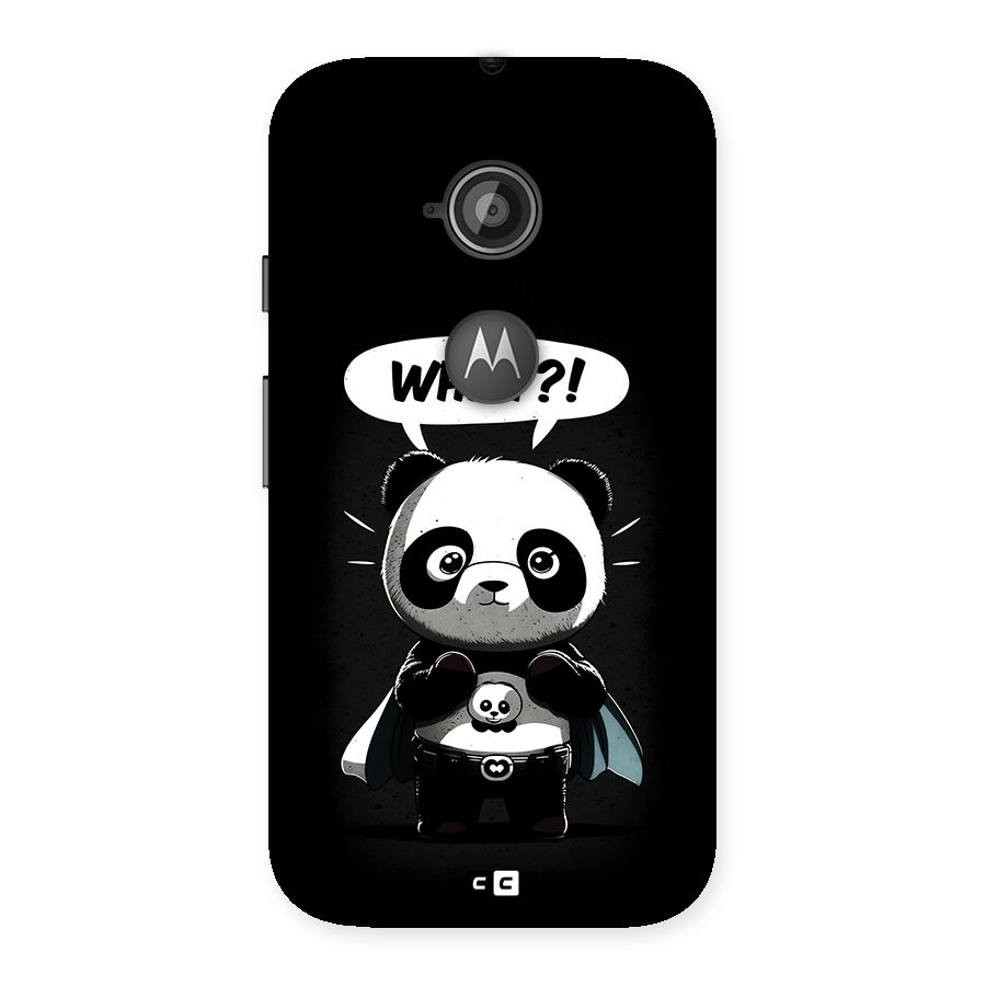 Panda What Confused Back Case for Moto E 2nd Gen