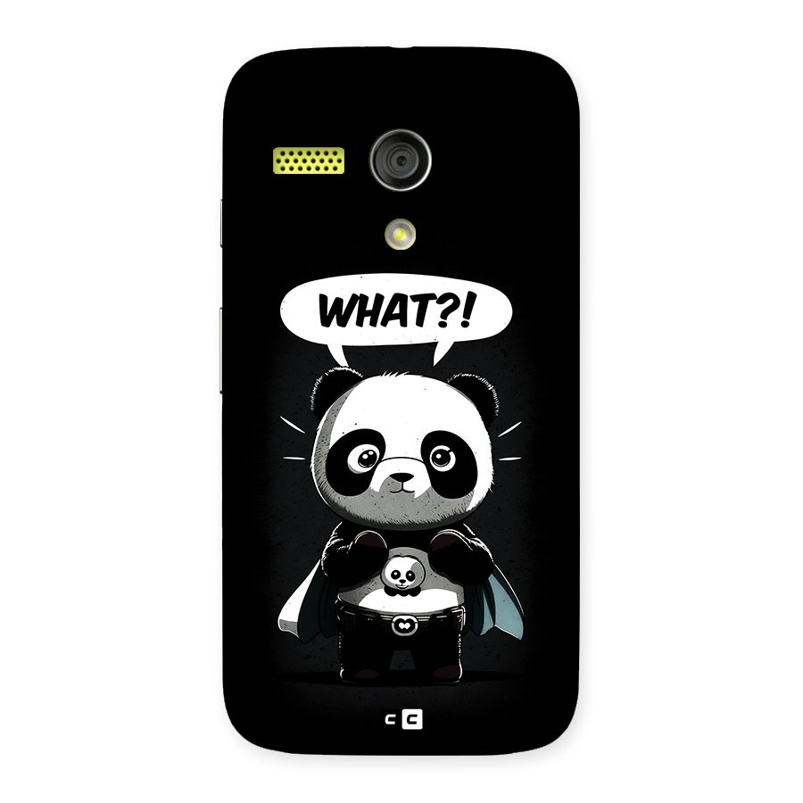 Panda What Confused Back Case for Moto G