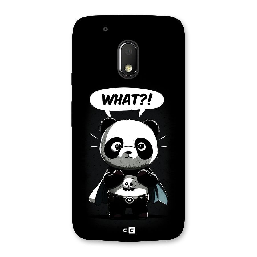 Panda What Confused Back Case for Moto G4 Play