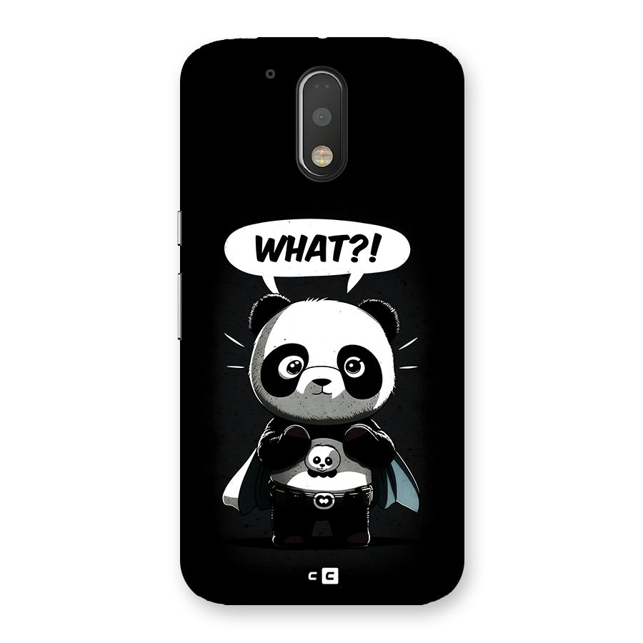 Panda What Confused Back Case for Moto G4 Plus